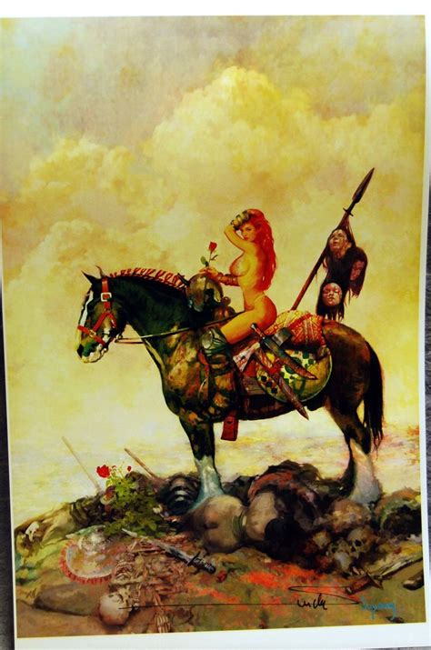 Red Sonja On Horseback Red Sonja Savage Tales﹟8 Cover Art Print By