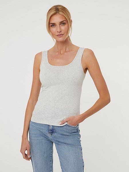 White Basic Jersey Vest Women George At Asda