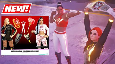 Wwe Becky Lynch And Bianca Belair Gameplay Fortnite Youtube