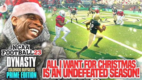 Ncaa Deions Christmas Wish An Undefeated Colorado Football Season