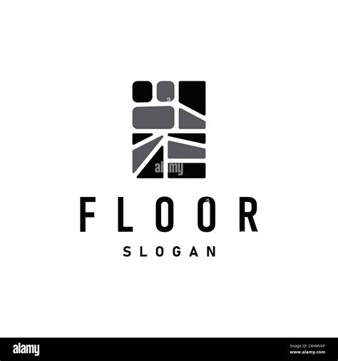 Floor Logo Simple Abstract Design Home Decoration Ceramic Tile Vector