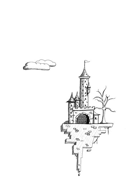 Fantasy Castle Drawing