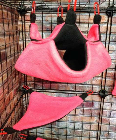 Sugar Glider Set Pink Neon Suggie Bedding Sugar Glider Set Etsy