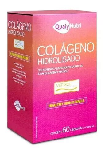 Suplemento Qualynutri Colágeno Hidrolisado Cápsulas Colágeno sabor sem