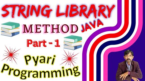 Java String Library Method Part 1 Charat Indexof Syntax