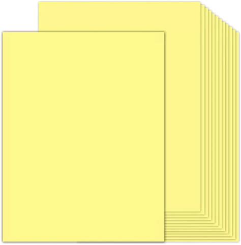 Sheets Yellow Cardstock X Thick Paper Goefun Lb Card Stock