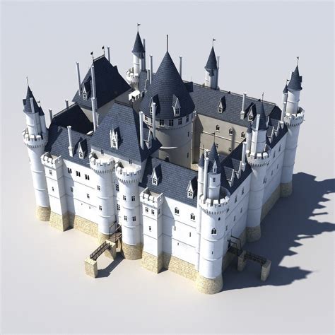 Medieval Louvre 3d Model