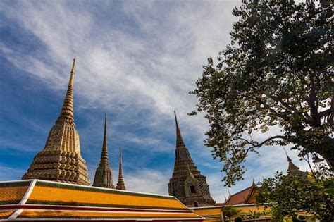 Templo Del Buda Reclinado Wat Pho Bangkok Thailand Foto Premium