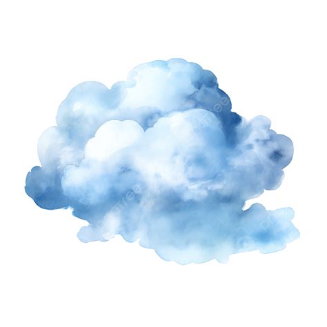 Céu Nuvens Brancas Nuvens Escuras Desenhos Animados Pintura Em Aquarela