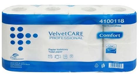 Papier toaletowy 2w biały Velvet Care Comfort 8szt BIUROS