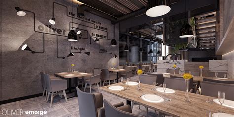 oliver restaurant on Behance
