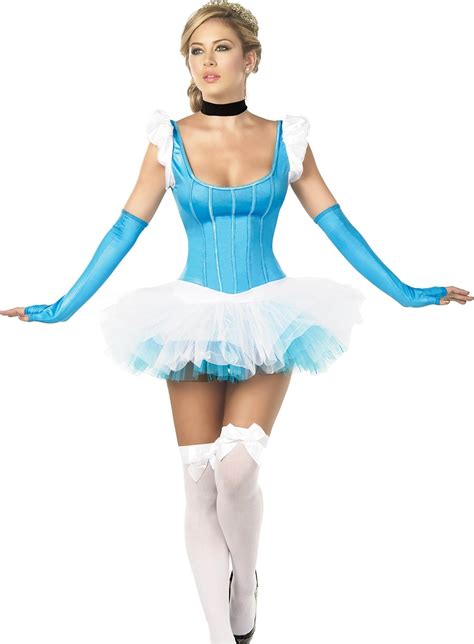 Amazon Sexy Cinderella Fairy Tale Costume In Blue Extra Large D8F