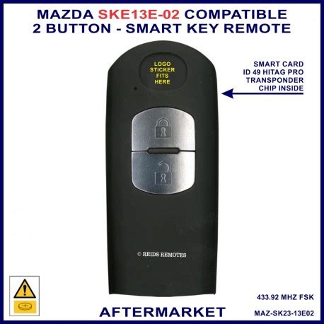 Mazda Cx Cx Cx Ske E Button Proximity Remote Key