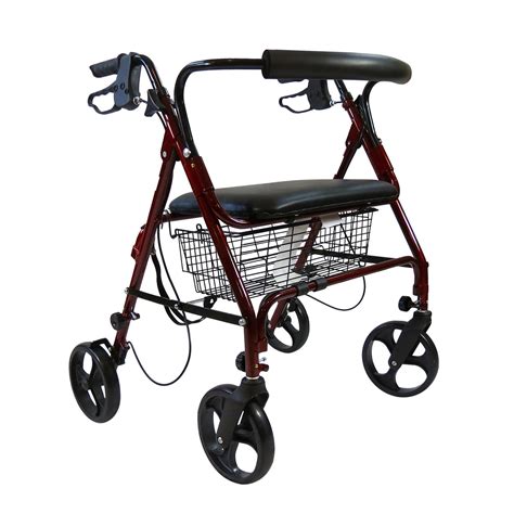 Medline Heavy Duty Rollator Extra Wide Just Walkers