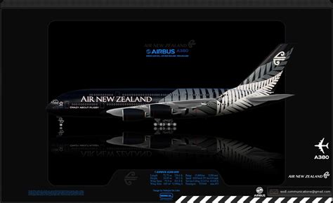 Air New Zealand Airbus A380 Livery concept by Nebojsa De Luka at ...