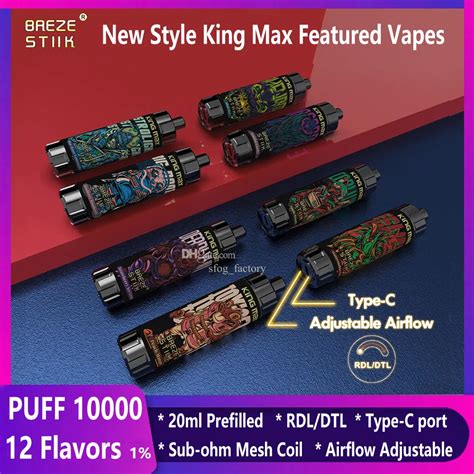 Original Puff 10000 Shisha Disposable Vapes Puff 10k DTL Vaper Breze