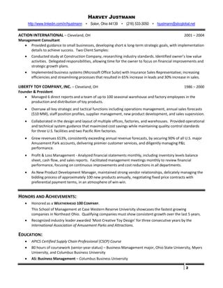 Harvey Justmann Resume PDF