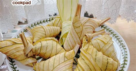 Resipi Ketupat Pulut Daun Palas Oleh Mahadiah Cookpad