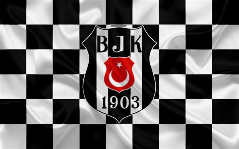 Herunterladen Hintergrundbild Besiktas Jk K Logo Kunst Schwarz Und