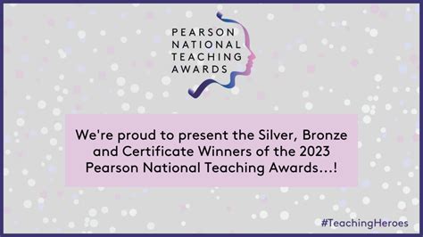 Home The Pearson National Teaching Awards