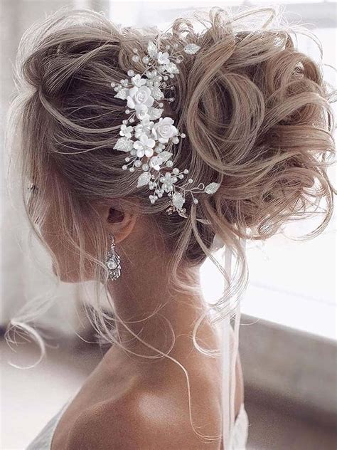 Vakkery Vigne De Cheveux Mariage Motif Floral Avec Perles Serre T Te