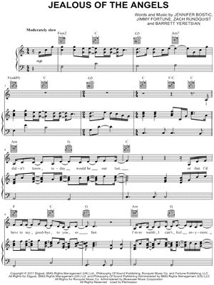 "Jealous of the Angels" Sheet Music - 6 Arrangements Available ...