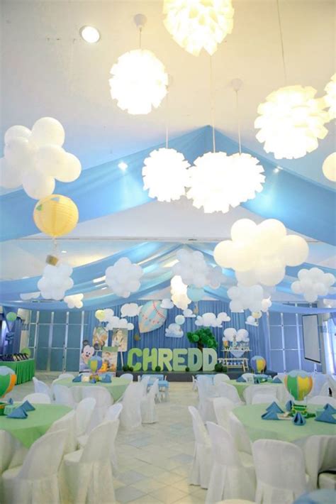 Kara S Party Ideas Mickey Mouse Hot Air Balloon Birthday Party Kara S Party Ideas