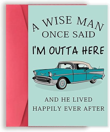 Amazon Missonemi Funny Retirement Card For Men Coworker Leaving