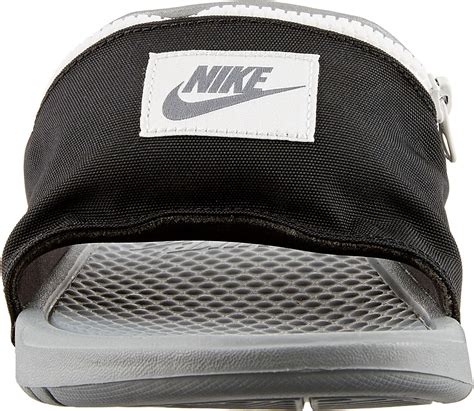 Nike Synthetic Benassi Jdi Fanny Pack Slides In Grey Black Black For