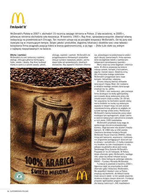 Case Study Marki Mc Donald S Z Albumu Superbrands Polska Pdf