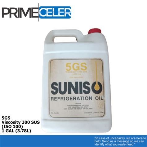 Suniso 5GS Refrigeration Oil For Aircon 1 GAL 3 78L Lazada PH