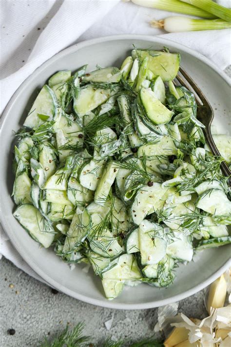 Creamy Cucumber Radish Salad Momsdish