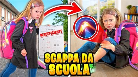 GIORGIA È SCAPPATA DA SCUOLA PERCHÈ HA PRESO UN BRUTTO VOTO CADE SI FA