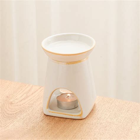 Pc Square Bottom Round Tray Ceramic Aromatherapy Oil Burner Union Source