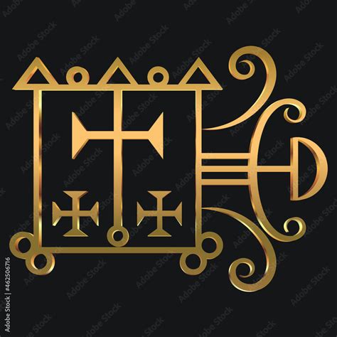 Orobas Vector Golden Color Seal Isolated Sigil Ars Goetia Goetic Daemon