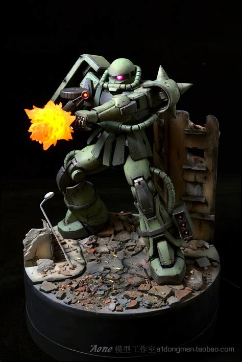 Gundam Guy Mg Ms Zaku Ii Diorama Build