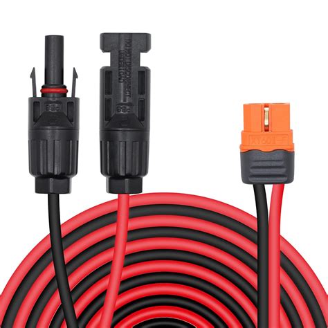 Kallaudo Solar To Xt60i F Charge Extension Cable 3m 12awg Solar Connector To Xt60i Female