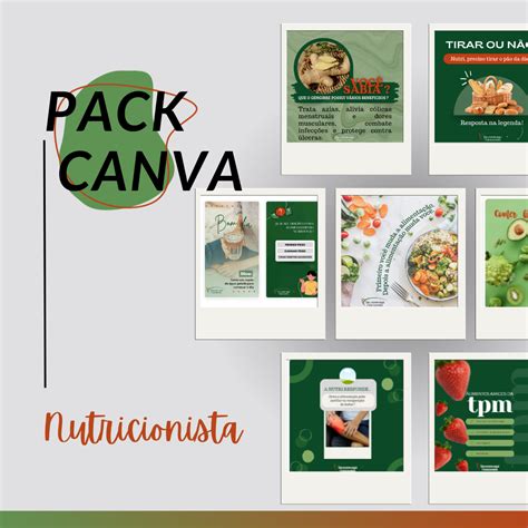 Pack Canva Nutricionista Julie Anne Hotmart