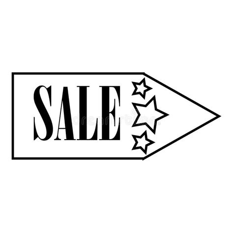Sale Pointer Icon Flat Style Stock Illustration Illustration Of