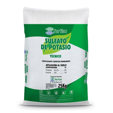 Sulfato de Potasio Técnico Fertilizante especial Fertisa