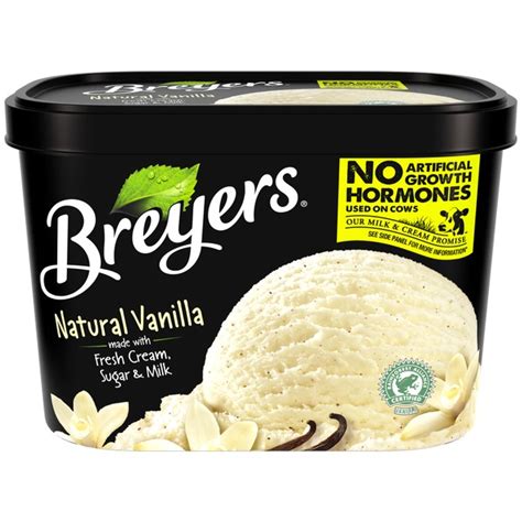 Breyers Natural Vanilla Ice Cream 48 Oz From H E B Instacart