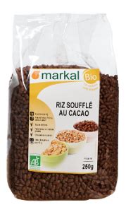 Markal Riz Soufflé au Cacao 250G Green Village Maroc