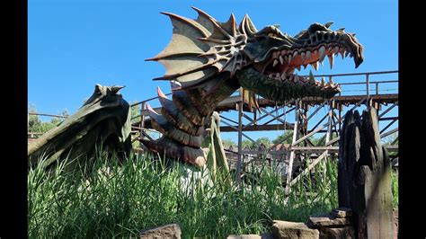 Joris En De Draak Water Wooden Coaster At Efteling 5k On Ride POV