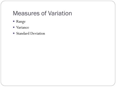 Ppt Measures Of Variation Powerpoint Presentation Free Download Id 4554985