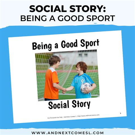 Being A Good Sport Social Story And Next Comes L Hyperlexia Resources