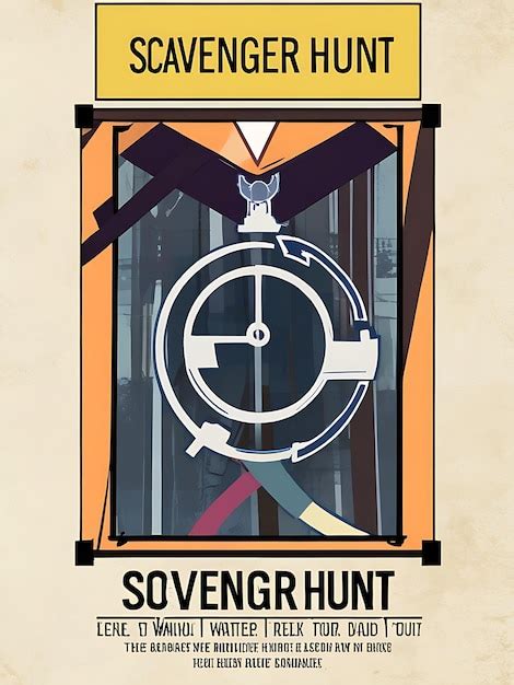 Scavenger Hunt Poster Premium Ai Generated Image