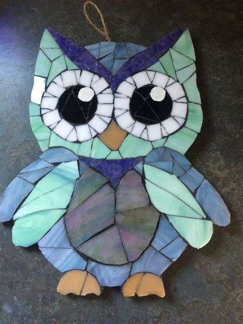 Stained Glass Mosaic Owl Diseños En Mosaico Mosaicos Mosaiquismo