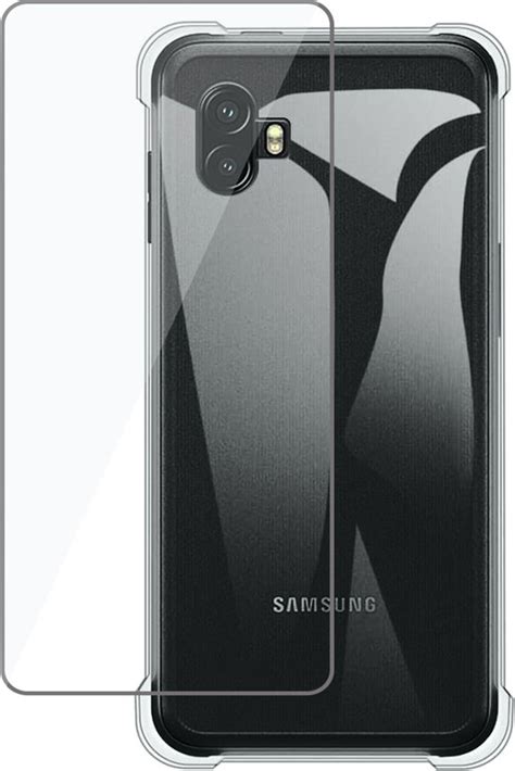 Samsung Galaxy Xcover Pro Hoesje Transparant Met Screenprotector Set