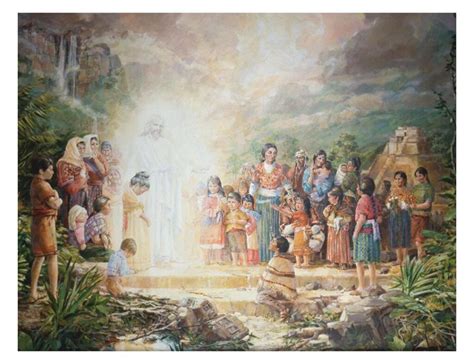 Christ Blessing The Nephite Children Book Of Mormon Art Catalog