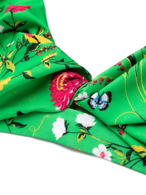 MC2 Saint Barth Floral Print Twist Bikini Top Farfetch